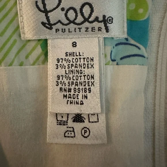 Lilly Pulitzer Green & Blue Sea Life Tie-Strap Sundress - Picture 6 of 6